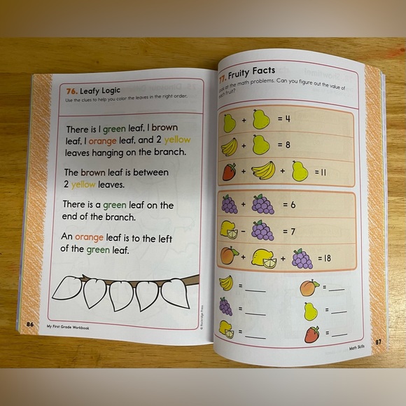 School Zone Big First Grade & My First Grade WorkBook ages 6-7 - Picture 6 of 6